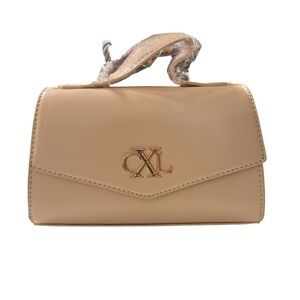 Christian Lacroix Laine Matte Patent Crossbody Bag – Nude